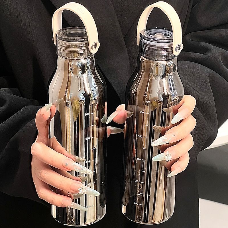 Outdoor Sport Glass Water Bottle - Botella de agua de vidrio grueso